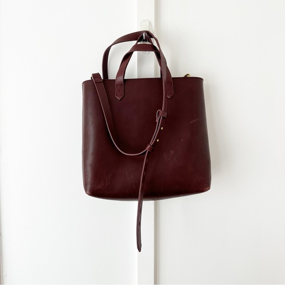 Madewell Handbags - MADEWELL brown The Zip-Top Transport Crossbody